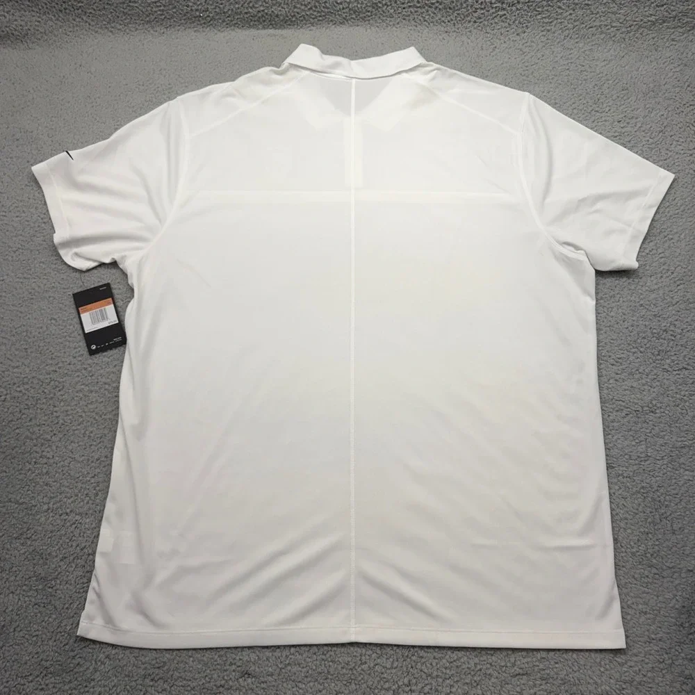 Nike‎ CN5895-100 Mens XXL NBA Cleveland Cavaliers White Dri-FIT Coach Polo Shirt